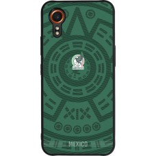 Coque Samsung Galaxy XCover 7 - Silicone rigide noir Maillot de football Mexique 2026 personnalisable