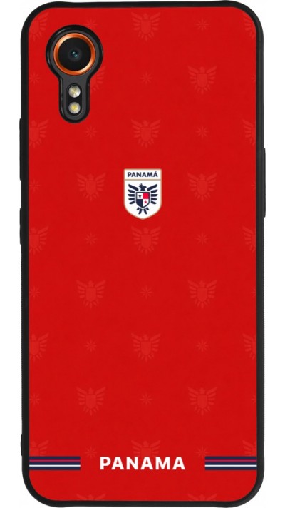 Coque Samsung Galaxy XCover 7 - Silicone rigide noir Maillot de football Panama 2026 personnalisable