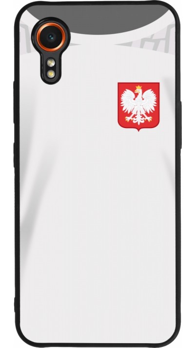 Samsung Galaxy XCover 7 Case Hülle - Silikon schwarz Polen 2022 personalisierbares Fussballtrikot