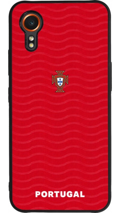 Samsung Galaxy XCover 7 Case Hülle - Silikon schwarz Portugal 2026 personalisierbares Fussballtrikot