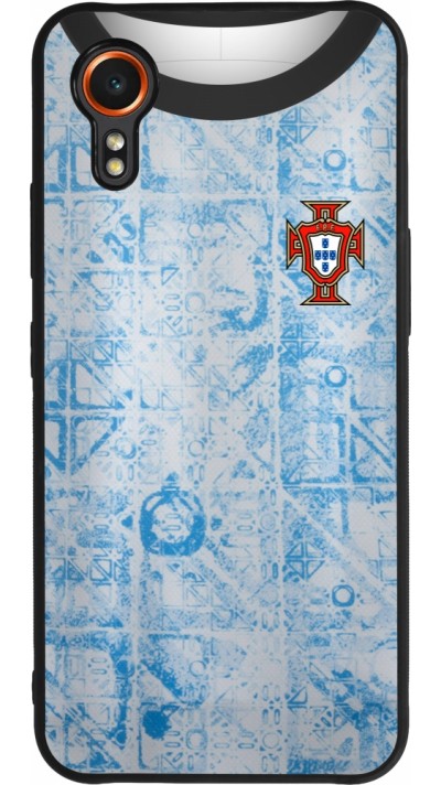 Samsung Galaxy XCover 7 Case Hülle - Silikon schwarz Portugal Away personalisierbares Fussballtrikot