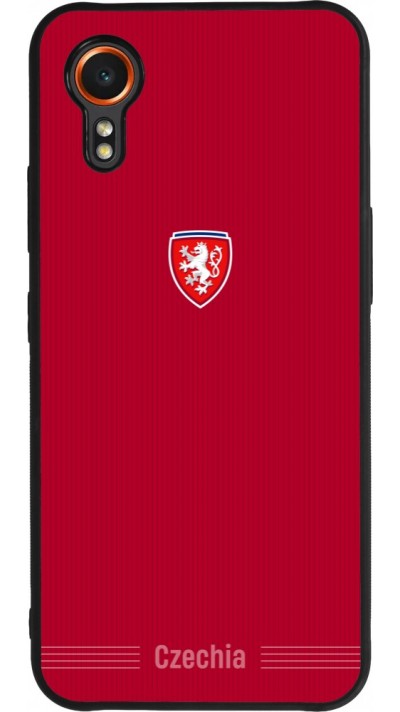 Samsung Galaxy XCover 7 Case Hülle - Silikon schwarz Tschechische Republik 2026 personalisierbares Fussballtrikot