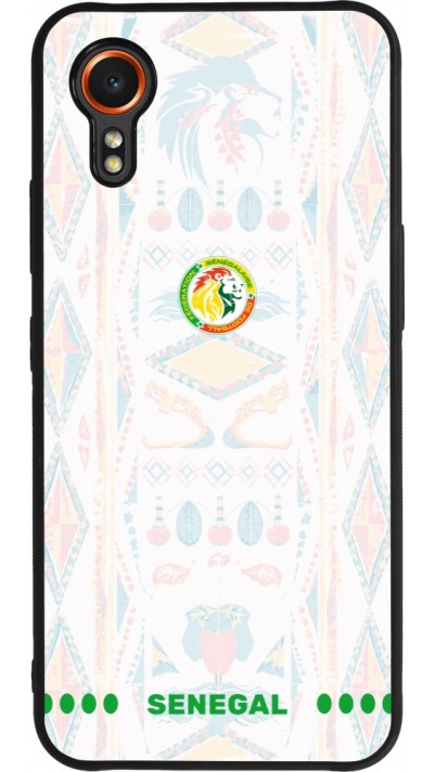 Samsung Galaxy XCover 7 Case Hülle - Silikon schwarz Senegal 2026 personalisierbares Fussballtrikot