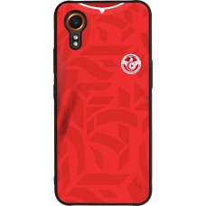 Samsung Galaxy XCover 7 Case Hülle - Silikon schwarz Tunesien 2022 personalisierbares Fussballtrikot