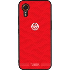 Coque Samsung Galaxy XCover 7 - Silicone rigide noir Maillot de football Tunisie 2026 personnalisable