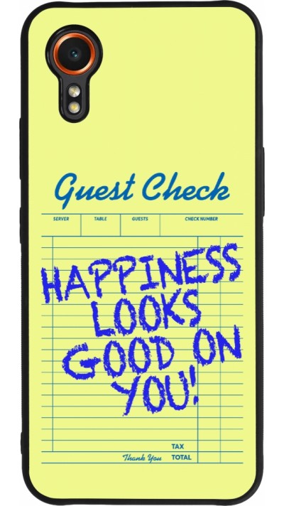 Coque Samsung Galaxy XCover 7 - Silicone rigide noir Guest check 2026