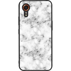 Coque Samsung Galaxy XCover 7 - Silicone rigide noir Marble 01