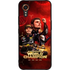 Coque Samsung Galaxy XCover 7 - Silicone rigide noir Max Verstappen Champion 2023