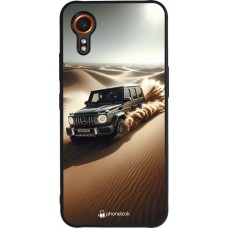 Coque Samsung Galaxy XCover 7 - Silicone rigide noir Mercedes G Drift Desert