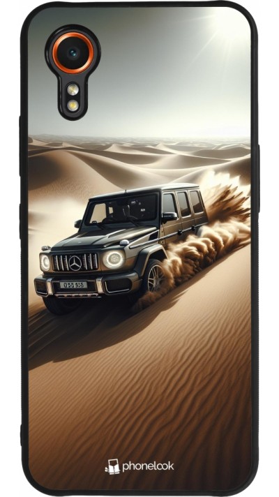 Coque Samsung Galaxy XCover 7 - Silicone rigide noir Mercedes G Drift Desert