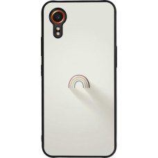 Coque Samsung Galaxy XCover 7 - Silicone rigide noir Mini Rainbow Minimal