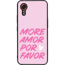 Coque Samsung Galaxy XCover 7 - Silicone rigide noir More amor porfavor