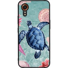 Samsung Galaxy XCover 7 Case Hülle - Silikon schwarz Preppy Turtle