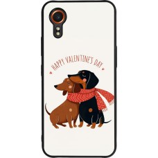Coque Samsung Galaxy XCover 7 - Silicone rigide noir Saint Valentines Day 26 Happy Valentine