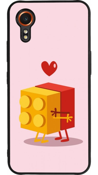 Coque Samsung Galaxy XCover 7 - Silicone rigide noir Saint Valentines Day 26 Puzzle