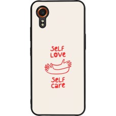 Samsung Galaxy XCover 7 Case Hülle - Silikon schwarz Saint Valentines Day 26 Self love self care