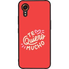 Samsung Galaxy XCover 7 Case Hülle - Silikon schwarz Saint Valentines Day 26 Te quiero mucho