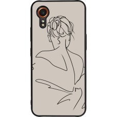 Coque Samsung Galaxy XCover 7 - Silicone rigide noir Salnikova 05