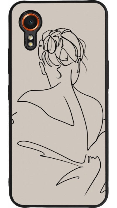 Coque Samsung Galaxy XCover 7 - Silicone rigide noir Salnikova 05