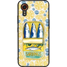 Coque Samsung Galaxy XCover 7 - Silicone rigide noir Sardines in oil 2026