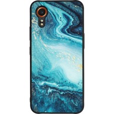 Samsung Galaxy XCover 7 Case Hülle - Silikon schwarz Sea Foam Blue