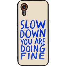 Coque Samsung Galaxy XCover 7 - Silicone rigide noir Slow down 2026