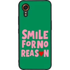 Coque Samsung Galaxy XCover 7 - Silicone rigide noir Smile for no reason 2026