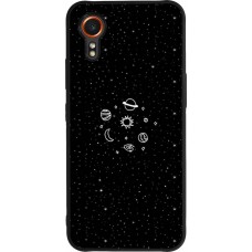 Coque Samsung Galaxy XCover 7 - Silicone rigide noir Space Doodle