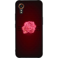 Samsung Galaxy XCover 7 Case Hülle - Silikon schwarz Spring 23 neon rose