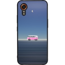 Coque Samsung Galaxy XCover 7 - Silicone rigide noir Spring 23 pink bus