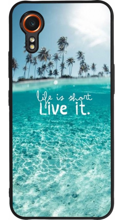 Coque Samsung Galaxy XCover 7 - Silicone rigide noir Summer 18 24