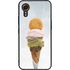 Coque Samsung Galaxy XCover 7 - Silicone rigide noir Summer 2025 Cornet