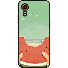 Samsung Galaxy XCover 7 Case Hülle - Silikon schwarz Views through a watermelon Summer 2026