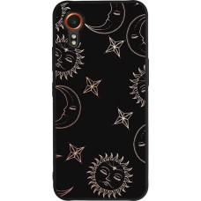 Samsung Galaxy XCover 7 Case Hülle - Silikon schwarz Suns and Moons