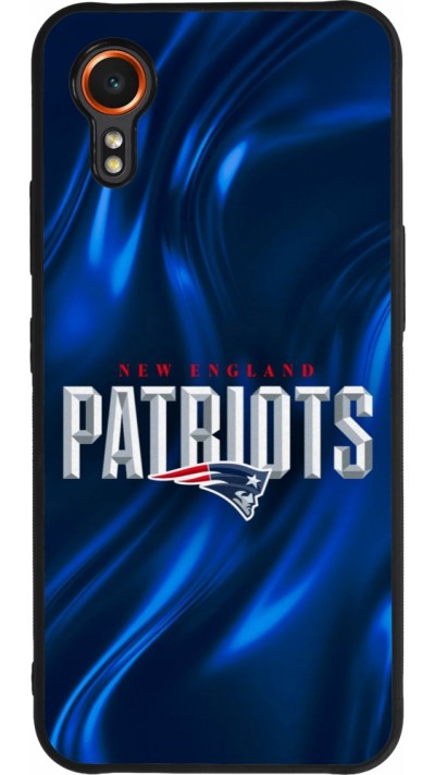 Coque Samsung Galaxy XCover 7 - Silicone rigide noir Super Bowl 26 Patriots 2