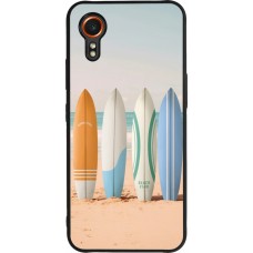 Samsung Galaxy XCover 7 Case Hülle - Silikon schwarz Summer surfboard 2025