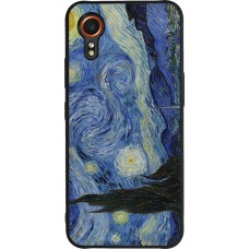 Coque Samsung Galaxy XCover 7 - Silicone rigide noir Tableau art - La Nuit étoilée - Van Gogh