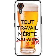 Coque Samsung Galaxy XCover 7 - Silicone rigide noir Tout travail mérite sa bière