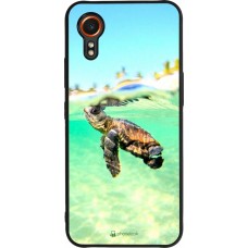 Coque Samsung Galaxy XCover 7 - Silicone rigide noir Turtle Underwater
