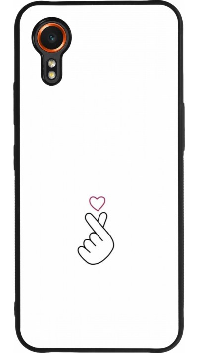 Coque Samsung Galaxy XCover 7 - Silicone rigide noir Valentine 2024 heat by Millennials