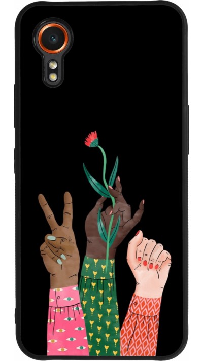 Coque Samsung Galaxy XCover 7 - Silicone rigide noir Womens day 2026 2