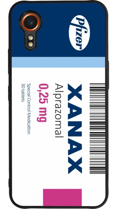 Coque Samsung Galaxy XCover 7 - Silicone rigide noir Xanax Alprazolam 2025