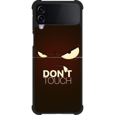 Samsung Galaxy Z Flip3 5G Case Hülle - Silikon schwarz Angry Dont Touch