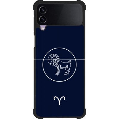 Samsung Galaxy Z Flip3 5G Case Hülle - Silikon schwarz Astrologie Widder