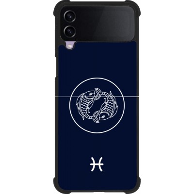 Samsung Galaxy Z Flip3 5G Case Hülle - Silikon schwarz Astrologie Fische