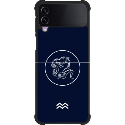 Samsung Galaxy Z Flip3 5G Case Hülle - Silikon schwarz Astrologie Wassermann