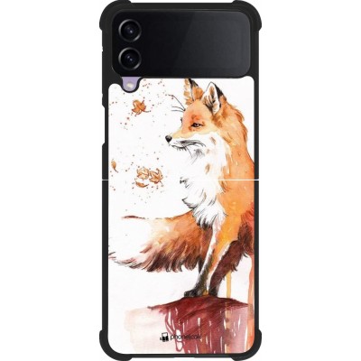 Coque Samsung Galaxy Z Flip3 5G - Silicone rigide noir Autumn 21 Fox
