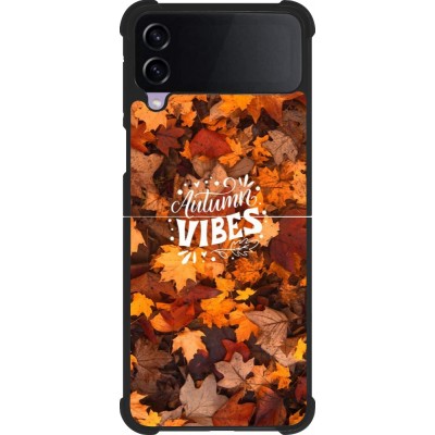 Coque Samsung Galaxy Z Flip3 5G - Silicone rigide noir Autumn 25 Autumn vibes