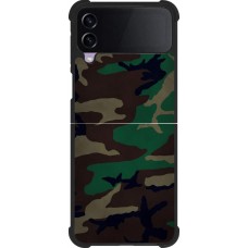Coque Samsung Galaxy Z Flip3 5G - Silicone rigide noir Camouflage 3