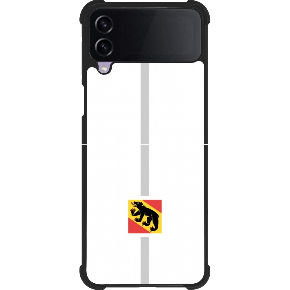 Samsung Galaxy Z Flip3 5G Case Hülle - Silikon schwarz Kanton BE weiss